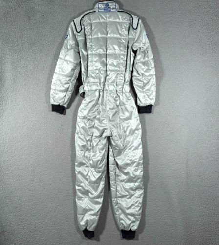 Sparco Racing suit Youth Size 150 karting Cart Driving Gray Silver Made Italy, US $100.00, image 25