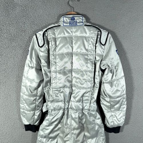 Sparco Racing suit Youth Size 150 karting Cart Driving Gray Silver Made Italy, US $100.00, image 41