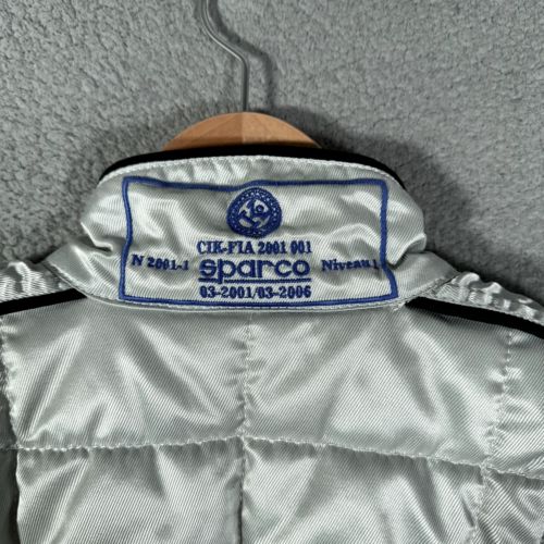 Sparco Racing suit Youth Size 150 karting Cart Driving Gray Silver Made Italy, US $100.00, image 43