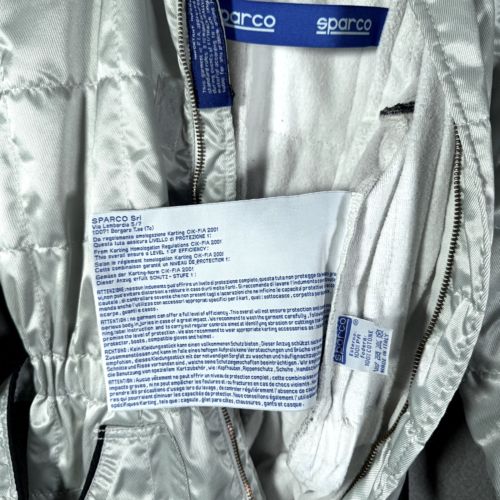 Sparco Racing suit Youth Size 150 karting Cart Driving Gray Silver Made Italy, US $100.00, image 45