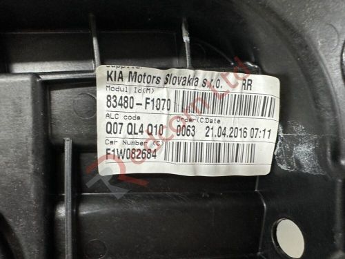 KIA SPORTAGE QL 2016-2018 Window Reg+Motor Rear Right Side 83470F1070, US $, image 5