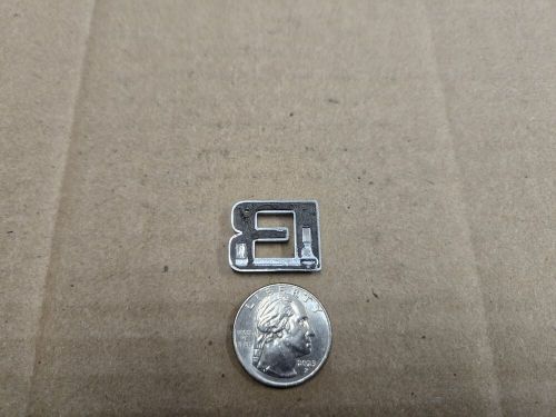 Oem "b" chrome individual letter lettering emblem badge logo nameplate insignia