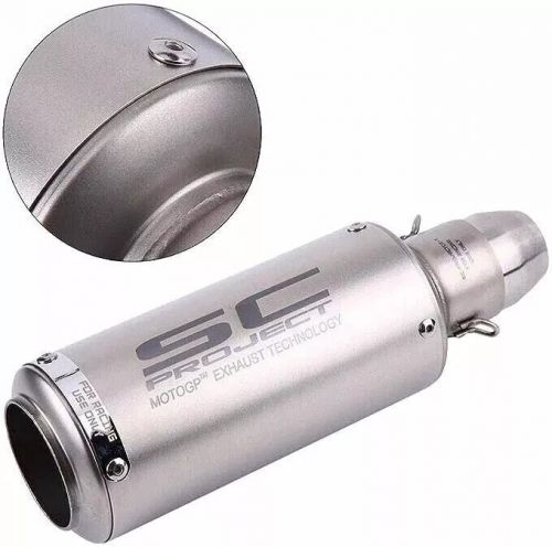 Durable Universal Bike Exhaust Straight (Silver) For Modified Fit All Bikes, US $150.00, image 3