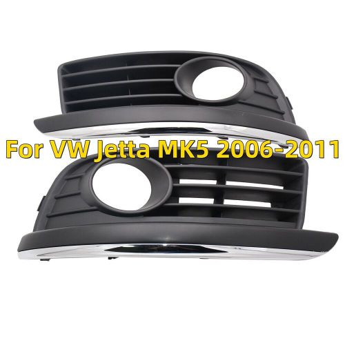 Pair Front Bumper Fog Light Lamp Bezel Grille Covers For VW Jetta MK5 2006-2011, US $131.69, image 3