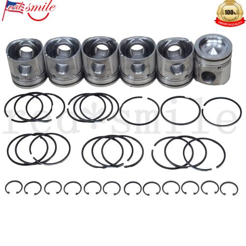 NEW 6x PISTON & Ring Sets For 5.9 CUMMINS 4B STD Case 3970192 4025012 USA, US $235.99, image 6