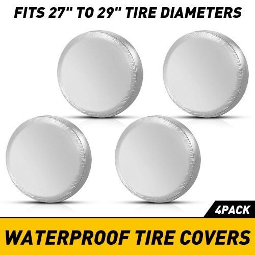 4PCS Waterproof Tire Covers Wheel & Tyre RV Trailer Camper Sun Protector 27"-29", US $19.99, image 6