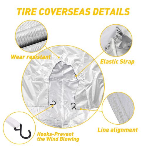 4PCS Waterproof Tire Covers Wheel & Tyre RV Trailer Camper Sun Protector 27"-29", US $19.99, image 10