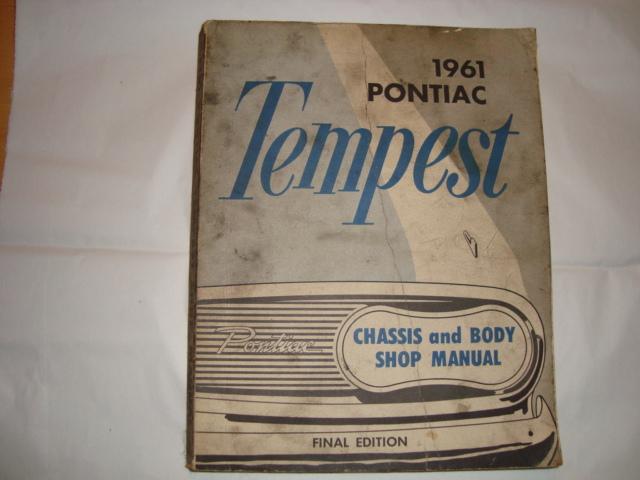 Collectible 1961 pontiac tempest chassis & body shop catalog manual