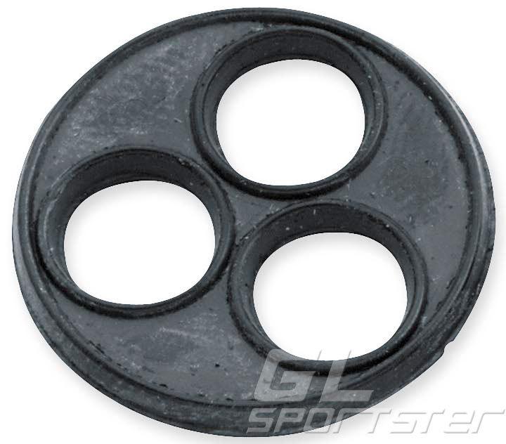 Replacement fuel petcock valve gasket 3-hole style for harley sportster xl