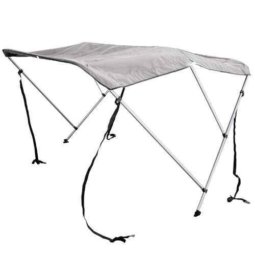 3 bow grey bimini boat cover 67-72" bow width with hardware and boot