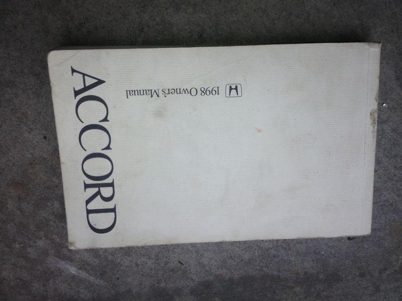 1998 98 honda accord owners manual / handbook oem *used* *good shape*