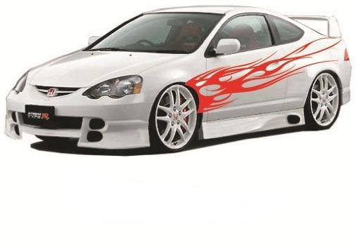 Decal flames furious#1/118 burning  flicker car truck  suv van cool neat drive