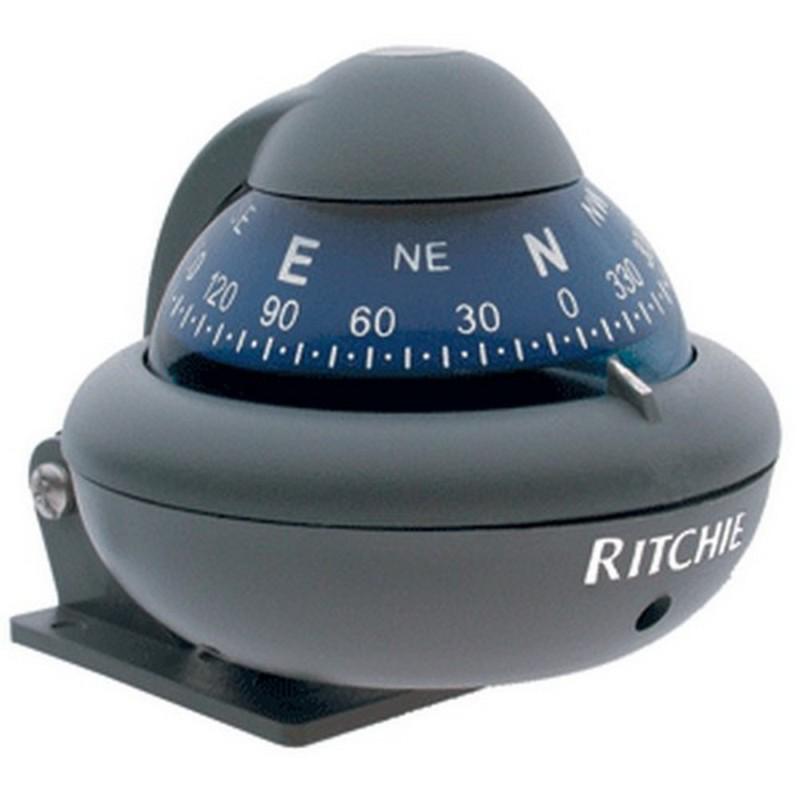 Gray ritchie x-10-m sport compass w/internal green night lighting
