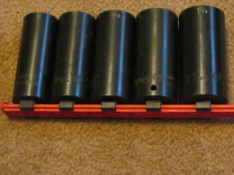 Purchase MATCO 5 PIECE DEEP IMPACT SOCKET SET SCDP56TA 1/2" DR 1" TO 1