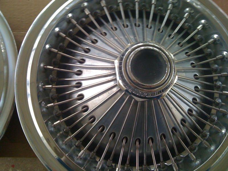 Purchase 1970's Mopar Wire Wheel Hub Caps Set of (4) in San Antonio