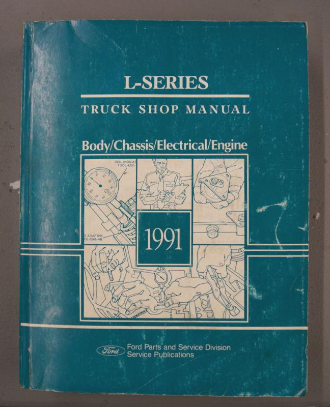 1991 ford l-series truck factory shop service manual lh-2477