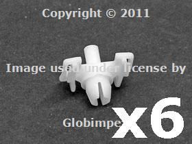 Bmw e30 moulding clip for upper body mouldings (6) oem + 1 year warranty