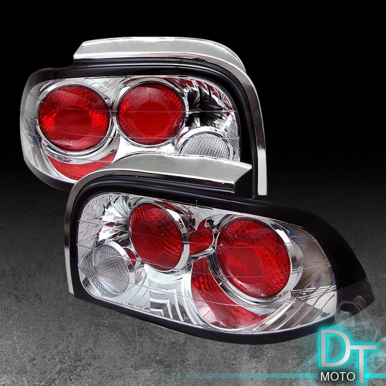 96-98 ford mustang clear altezza rear tail lights brake lamps left+right sets
