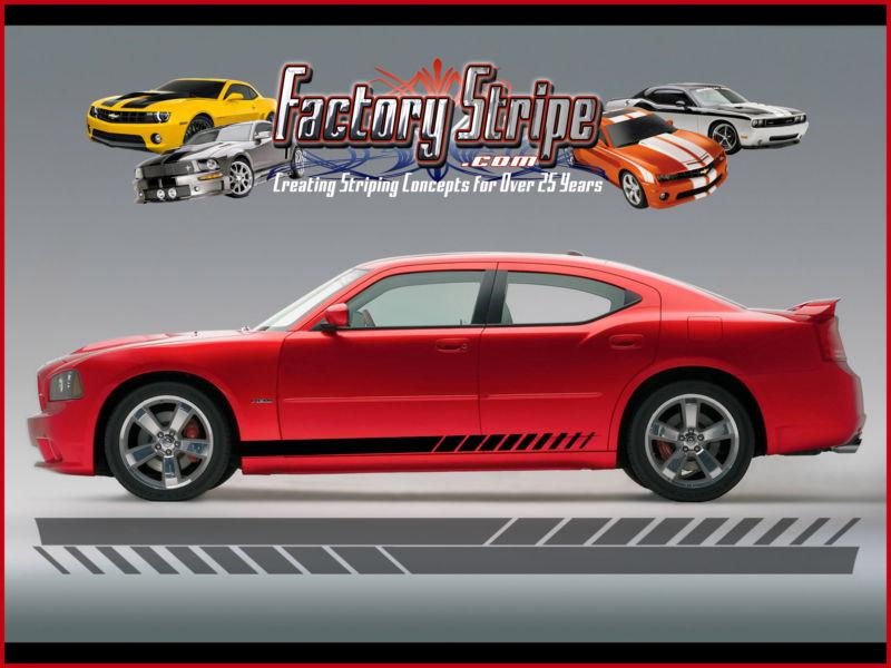 DODGE CHARGER STROBE ROCKER PANEL DECAL FACTORY STRIPE 2006 2010 , US $39.00, image 4