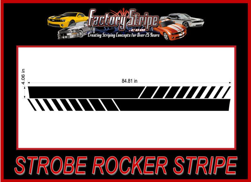 DODGE CHARGER STROBE ROCKER PANEL DECAL FACTORY STRIPE 2006 2010 , US $39.00, image 5