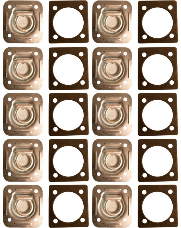 10 recessed d rings w/ backing plates 5000 lbs. trailer