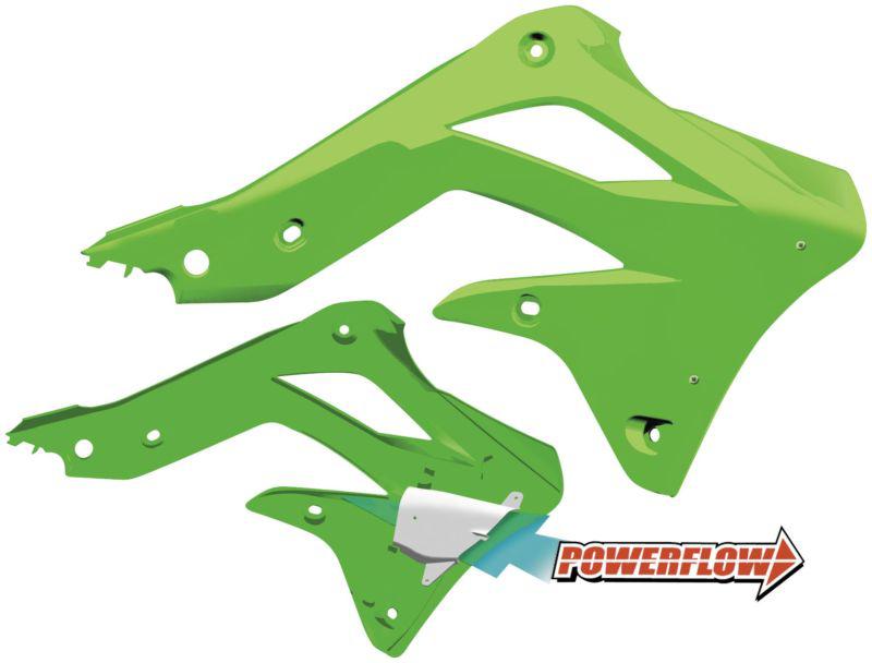 Purchase Cycra Powerflow Intake Radiator Shrouds Green 186572 in