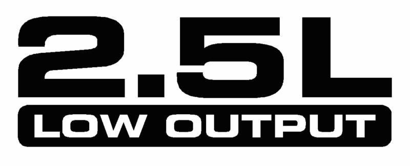 Jeep  wrangler 2.5l low output logos  (3) 2 x 6 vinyl decals / stickers