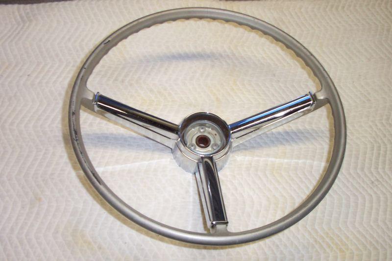 1967 chevrolet chevy ii nova delux ss fawn steering wheel wo/button gm--l@@k!