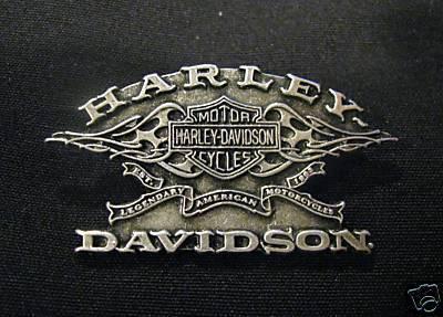 Harley-davidson motorcycle legendary bar & shield pin 