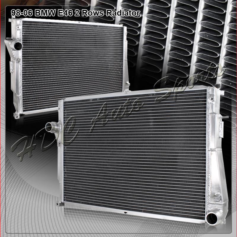 1999-2006 bmw e46 3-series dual core manual aluminum racing cooling radiator