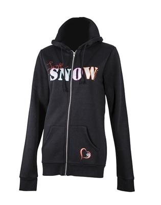 Divas snowgear love snow 3 womens hoodie black/red