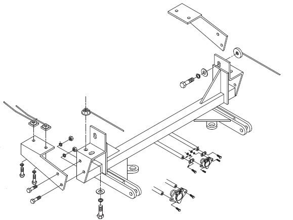Blue ox bx2136 base plate for ford ranger 4wd 98-99