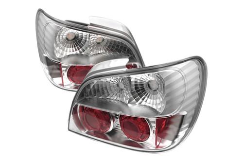 Spyder si01c - 02-03 subaru wrx chrome euro tail lights rear stop lamps