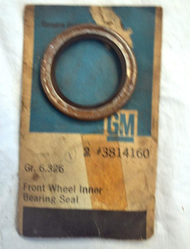 Front wheel seal nos gm 3814160 60-64 corvair 62-63 chevy ii nova