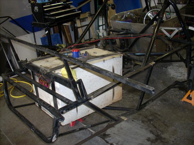 Grt dirt late model frame, cage and some extras