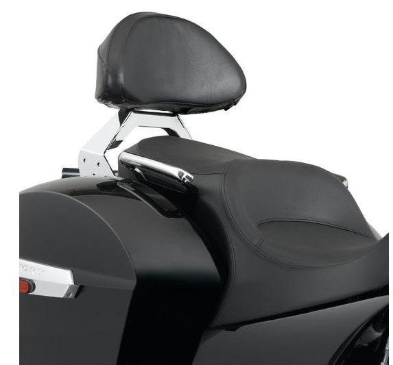 Victory motorcycle lock & ride passenger backrest cross country cross roads