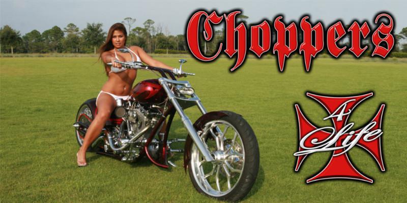 All riders- harley chopper big dog ironhorse star banner - chopper chic 6