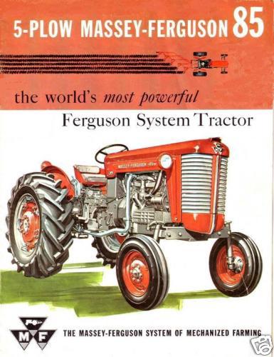 Massey ferguson mf85 operations manual 100pgs for mf 85 tractor service & repair