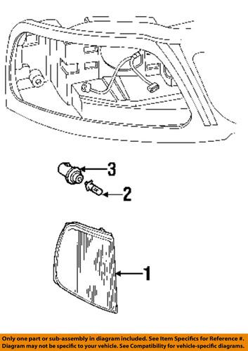 Ford oem yr3z13466ad parking light bulb-park lamp bulb