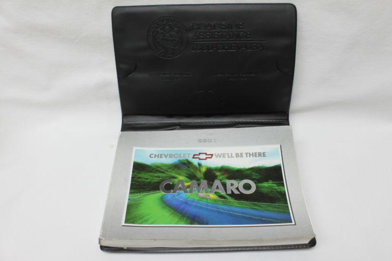 2001 camaro z28/ss/rs owners service manual used oem w/ leather case
