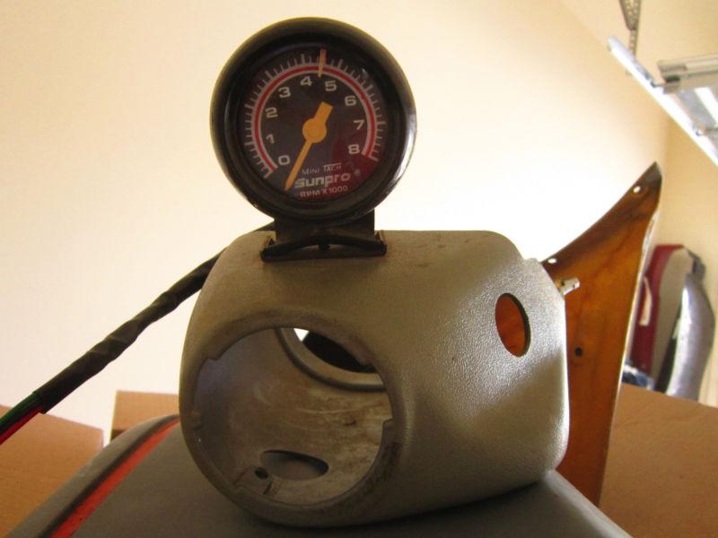 Rpm meter rives per minute  x 1000 mini tach sunpro yugo steering column cover 