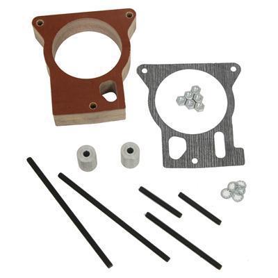 Trick flow throttle body spacer phenolic natural 1" chevy gmc pickup/suv each
