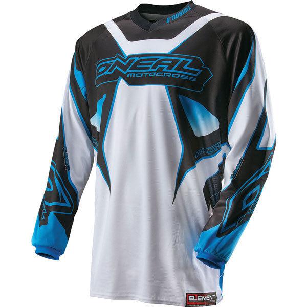 White/blue xl o'neal racing element jersey 2013 model
