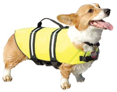 Paws aboard 1300 doggy life jacket yellow s