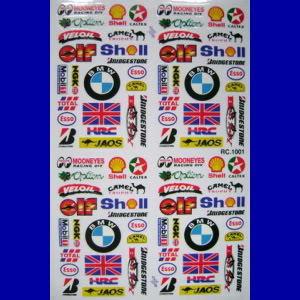 Bmw helmet hrc badboy mini bike veloil mx sticker decal caltex shell