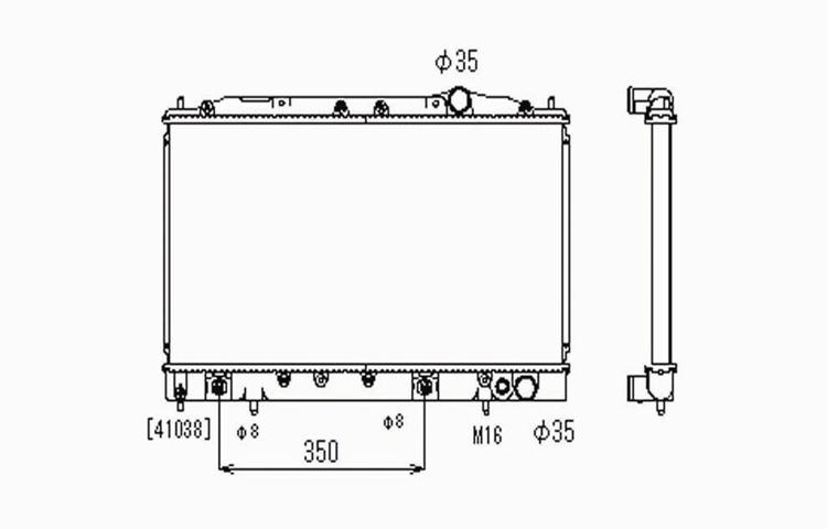 Replacement radiator 02-03 lexus sc430 automatic transmission 4.3l v8 1640050280