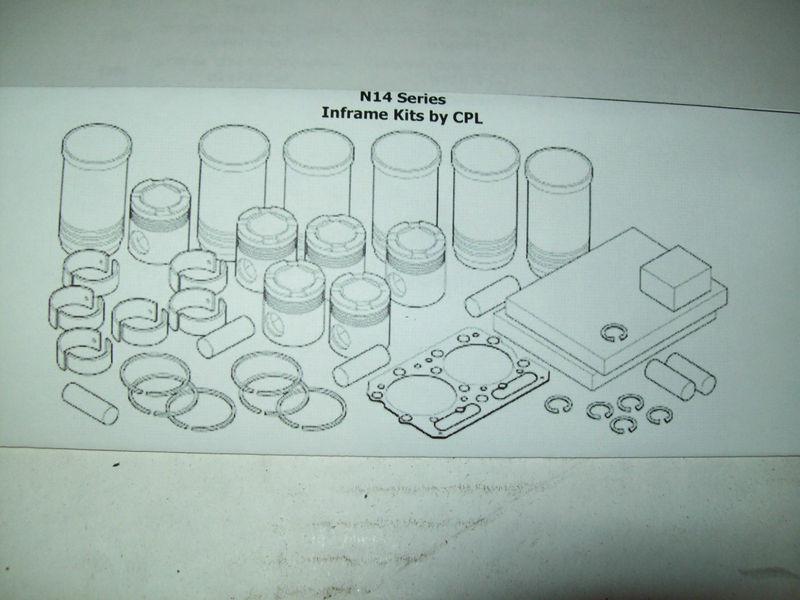 CUMMINS N14 ENGINE OVERHAUL KIT, US $2,200.00, image 2