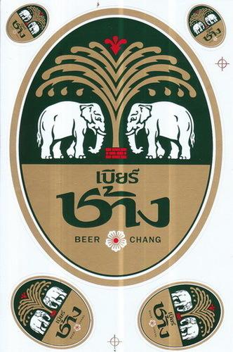 Shs#sta59 beer chang sticker decal motorcycle car racing motocross tuning skull