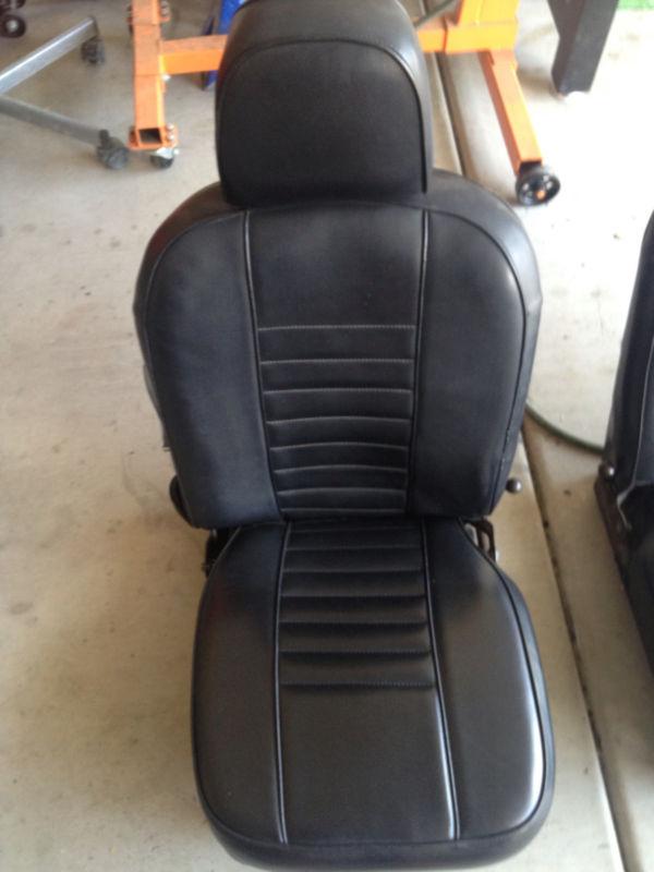 1969 MGB seats - black vinyl in outstanding condition with runners, US $200.00, image 2