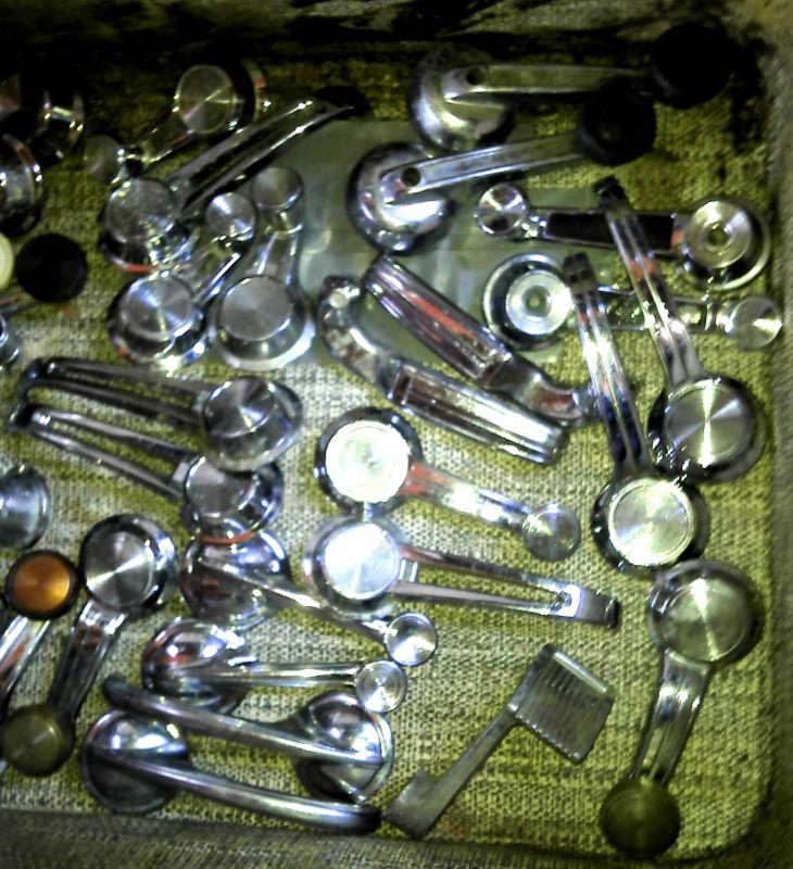 Amazing vintage interior door handles & window cranks, pick one or a pair 